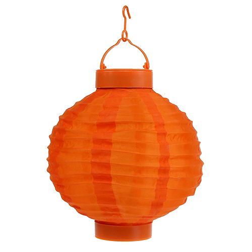 Lampion LED so solárnym 20cm oranžovým