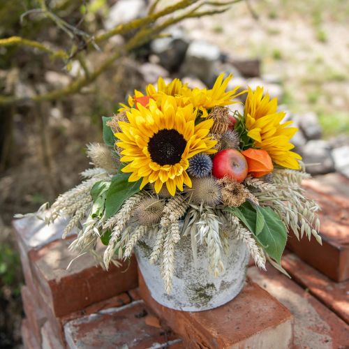 Floristik24 Slnečnica žltá s dlhou stopkou 53 cm