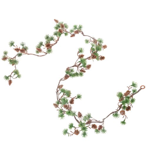 Girlanda z umelého smrekovca so šiškami a ihličkami, 120 cm | Floristik24.sk