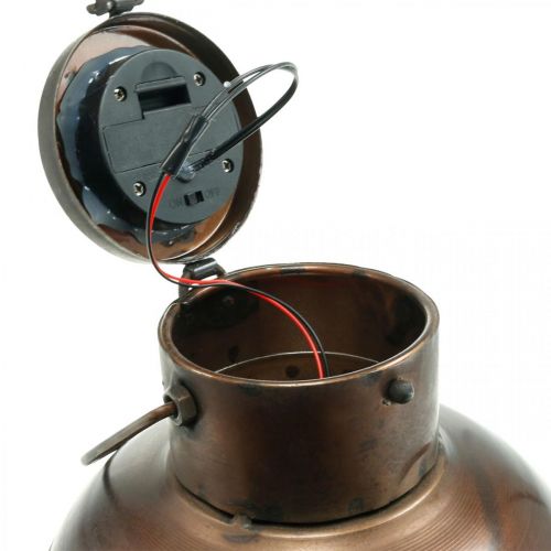 Floristik24 Solárna lampa, LED závesné svietidlo priemyselného vzhľadu Ø16cm V32cm