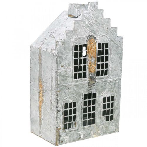 položky Svietnik na čajovú sviečku kovový domček na čajovú sviečku V25,5cm