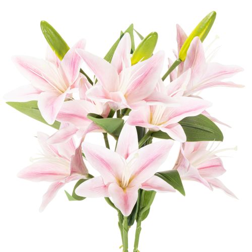 Umelý kvet ľalie, stonka, dekorácia, 68 cm, 3 kusy | Floristik24.sk