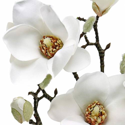 položky Konár magnólie biely Ozdobný konár magnólie umelý kvet