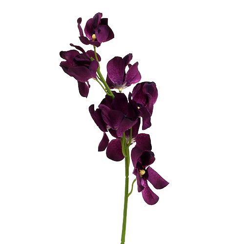 položky Mokara orchidea fialová 50cm umelá 6ks