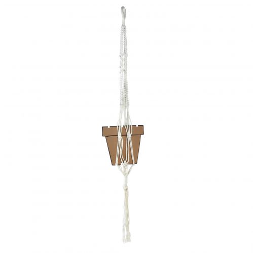 položky Závesný kôš Macrame na hrniec Ø18–19cm krémová V85cm