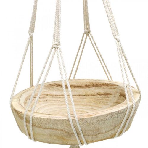položky Závesný kôš Macrame boho štýl dekoračná misa Ø23cm V90cm