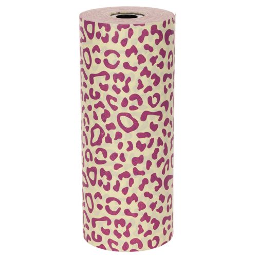 Papier na manžety, leopardí vzor, fialový, 25 cm, 100 m | Floristik24.sk