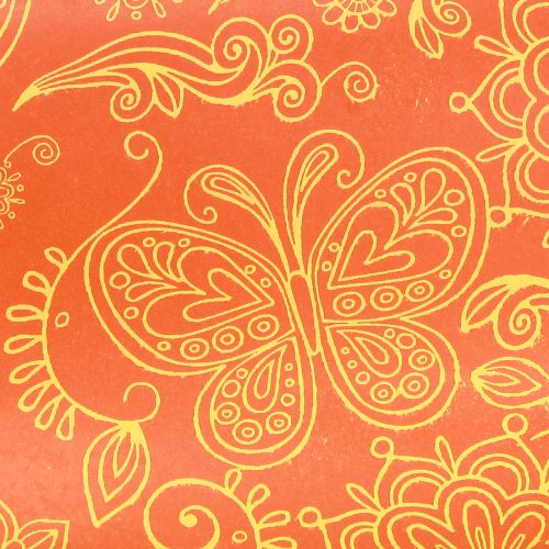 položky Manžetový papier oranžovožltý letný 25cm 100m