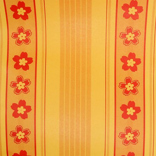 položky Manžetový papier kvetinový vzor 37,5cm 100m žltý, červený