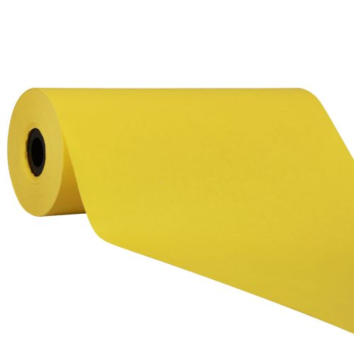 Floristik24 Manžetový papier, baliaci papier, žltý hodvábny papier 25cm 100m
