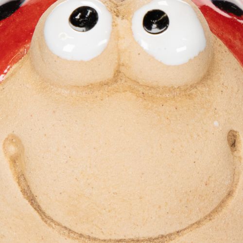 položky Dekoratívna keramická figúrka lienky pre veselú záhradnú dekoráciu a parapety, 7 cm, 3 kusy