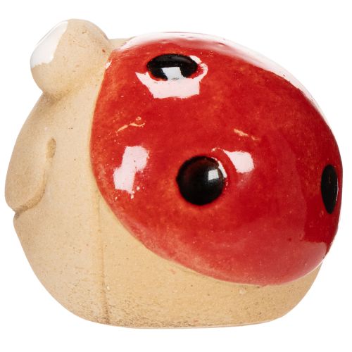 položky Dekoratívna keramická figúrka lienky pre veselú záhradnú dekoráciu a parapety, 7 cm, 3 kusy