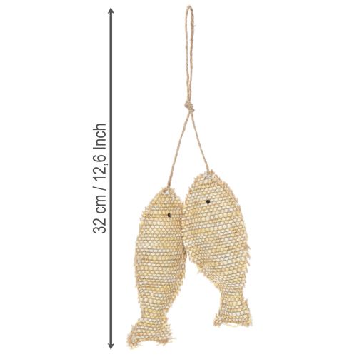 Námornícka závesná dekorácia, ozdobná rybka na zavesenie, V32 cm | Floristik24.sk