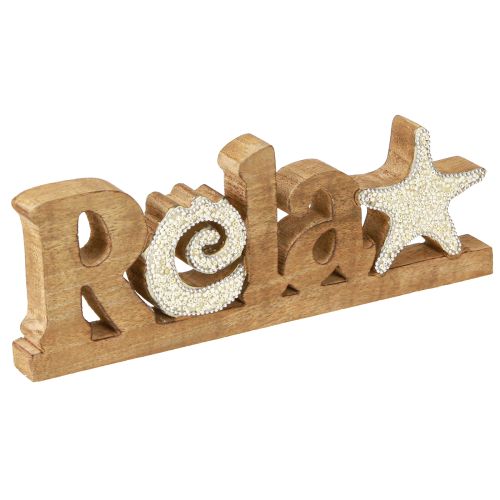 Námorná stolová dekorácia “Relax” stojan z mangovníkového dreva 28×10cm