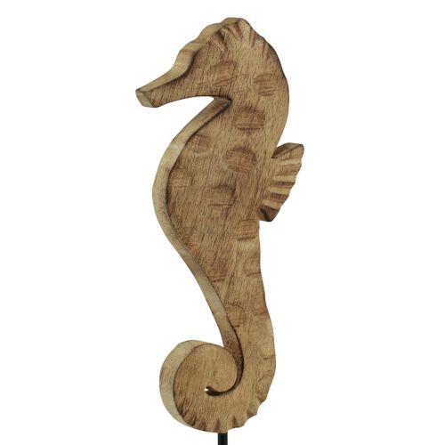 položky Námorná dekorácia morský koník na stojane prírodné mangové drevo 29,5 cm