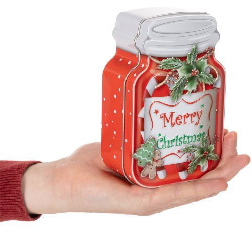 Kovová forma na sušienky s vianočným motívom v dizajne dózy na sušienky, 15 cm, 2 kusy | Floristik24.sk