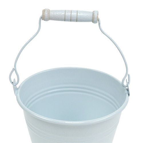 Kovové vedierko biele Ø10cm V8cm 10p | Floristik24.sk