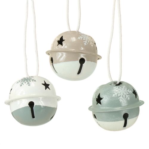 položky Kovové zvončeky Vianočné zvončeky Mätovo béžové Ø3cm 16ks