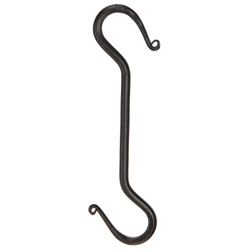 Floristik24 Kovový háčik čierny háčik na dekoráciu na zavesenie 21cm 2ks