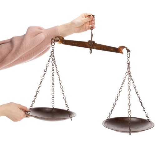 položky Dekorácia v mierke s nostalgickým dizajnom do kuchyne a obývačky, vintage štýl, 58 cm