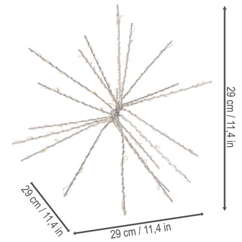 Dekoratívne LED svetlo Polar Star, teplá biela, s časovačom, vonkajšie, 29 cm | Floristik24.sk