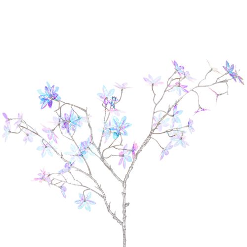 Umelý kvitnúci konár s dúhovými kvetmi, 80 cm kúpiť | Floristik24.sk