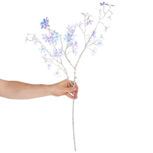 Umelý kvitnúci konár s dúhovými kvetmi, 80 cm | Floristik24.sk