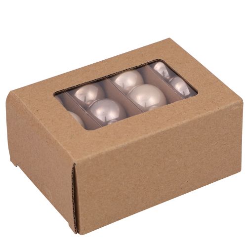 položky Mini vianočné gule sklenené stromčekové gule kašmír Ø3cm 22 ks