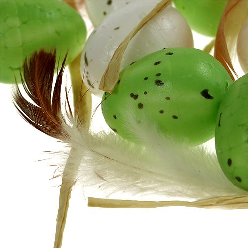 položky Mini vajíčko zeleno-biele 2,5cm 48ks