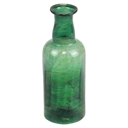 položky Mini váza sklenená fľaša váza váza na kvety zelená Ø6cm V17cm