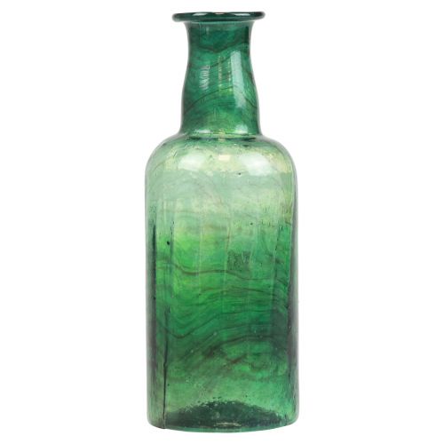 položky Mini váza sklenená fľaša váza váza na kvety zelená Ø6cm V17cm