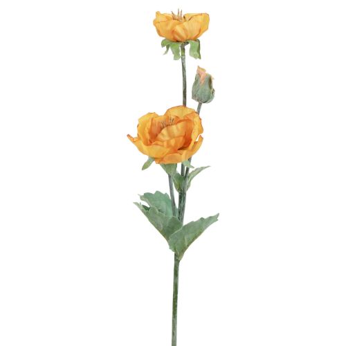 Umelé kvety Umelé kvety maku Ozdobný mak oranžový 48cm