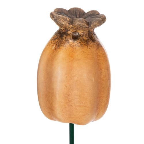 položky Záhradný kolík s makom - dekoratívny prvok na záhradnú dekoráciu a DIY projekty - 41 cm, 4 kusy -
