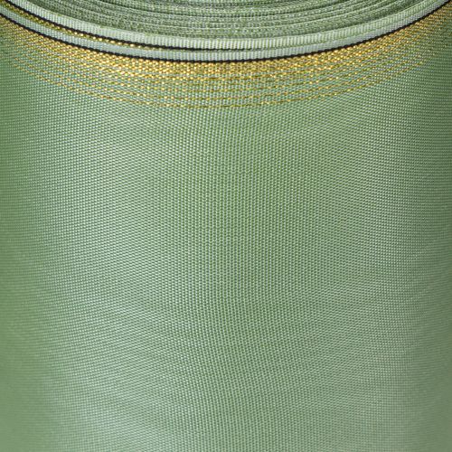položky Moaré stuha na veniec šalviovo zelená so zlatým okrajom - 175 mm x 25 m - ozdobná stuha na kvetinárstvo a oslavy