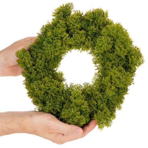 Veniec z umelého machu, dekoratívny na stôl alebo dvere, 28 cm | Floristik24.sk