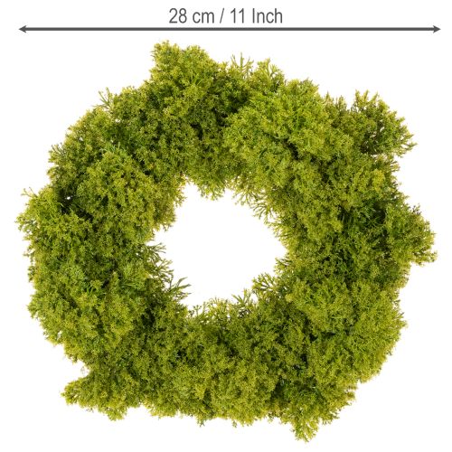 Veniec z umelého machu, dekoratívny na stôl alebo dvere, 28 cm | Floristik24.sk