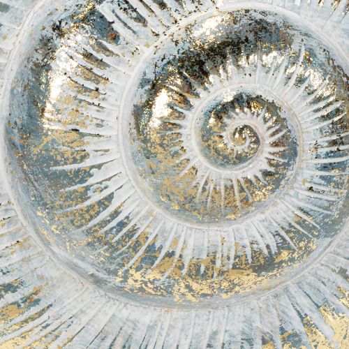 položky Dekoratívna nádoba v tvare slimáka pre námornícky a prírodný nástenný dizajn, sivá, 21 cm