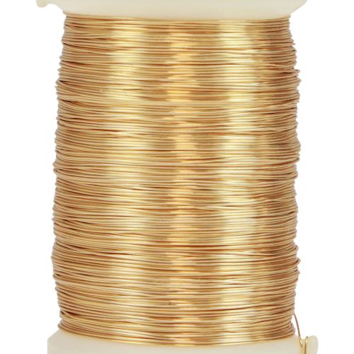 položky Kvetinársky drôt myrtový drôtik ozdobný drôt zlatý 0,30mm 100g 3ks