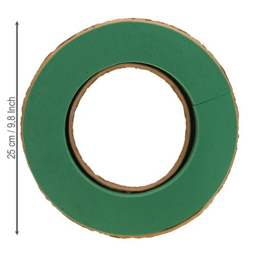 Floristik24 Mokrý kvetinový základ pre veniec z peny z kartónu Ø25cm 2 ks