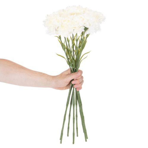 Umelý klinček so stonkou na kytice a vence, 56 cm, 8 kusov | Floristik24.sk