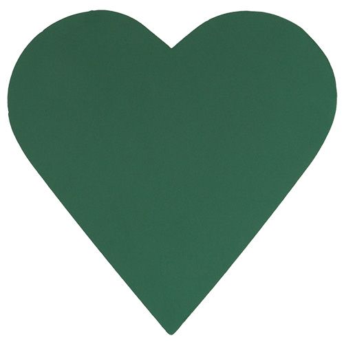 položky Kvetinové penové srdce kvetinové zelené 53cm 2ks svadobná dekorácia