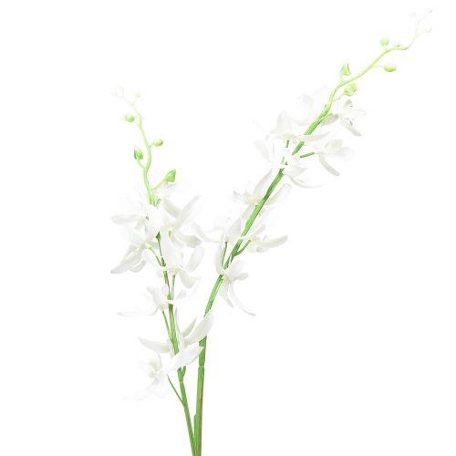 Orchidey umelé Oncidium umelé kvety biele 90cm