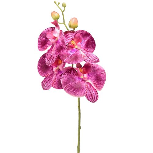 Orchidea flambovaná umelá Phalaenopsis fialová 72cm