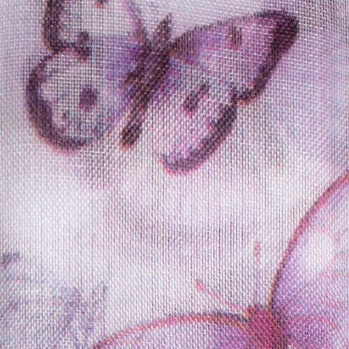 položky Organzová stuha, šifónová stuha, motýle, fialová, 40mm, 18m