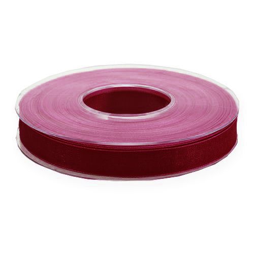 položky Organzová stuha na okraje stuhy Organza Bordeaux 15mm 50m