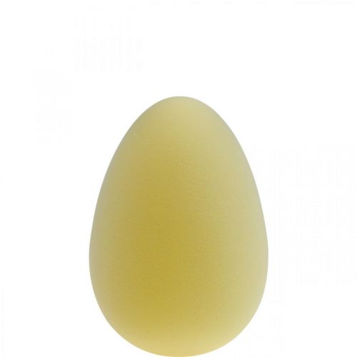 Dekorácia veľkonočných vajíčok vajíčko plastové svetlo žlté vločkované 25cm