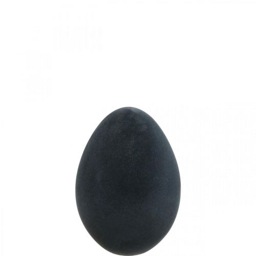 Floristik24 Dekorácia veľkonočných vajíčok vajíčko čierna plastová vločka 20cm