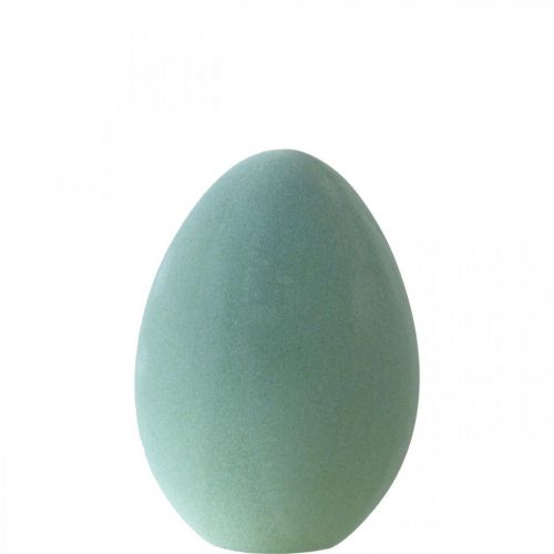 Veľkonočné vajíčko plastové šedo-zelené deko vajíčko zelené vločkované 25cm