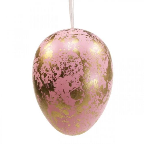 položky Veľkonočné vajíčko na zavesenie dekoračné vajíčka ružové, zelené, zlaté 15cm 4ks
