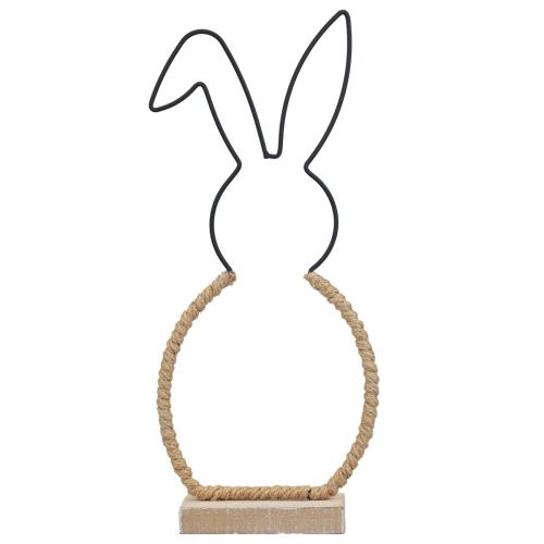 položky Veľkonočný zajačik dekorácia na stôl Veľkonočná drôtená boho dekorácia zajačik 32cm
